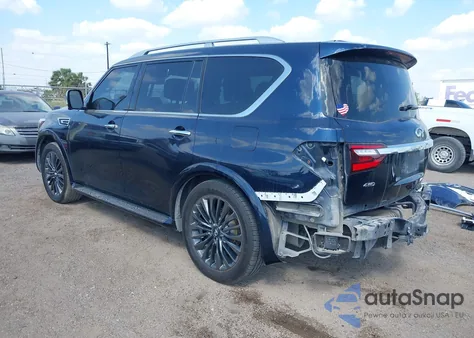 2022 Infiniti Qx80 Sensory Awd from USA, damaged, VIN JN8AZ2BC6N9485295